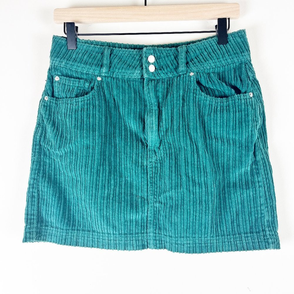 2/$30 BDG Urban Outfitters Corduroy Emerald Green Mini Skirt M